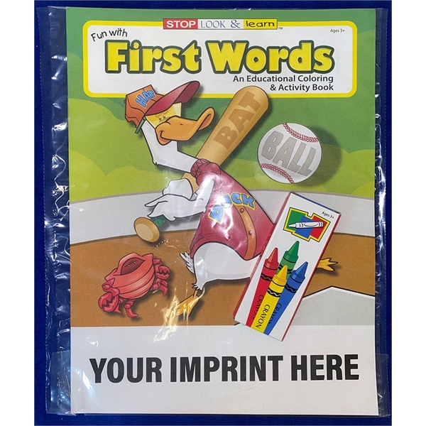 COLORING BOOK SET Fun with First Words coloring book fun pack... from ASI 45815 Coloring Book Solutions / Coloring Book Solutions™