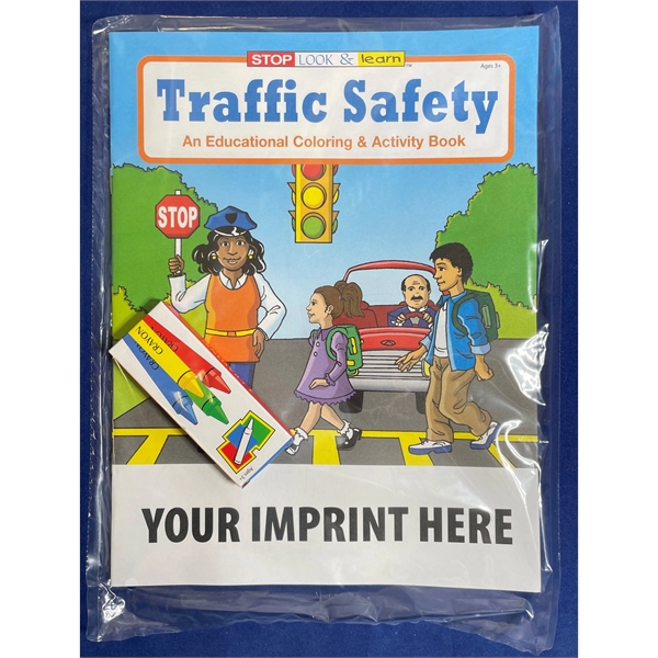 Traffic Safety educational coloring and activity book fun pack.... from ASI 45815 Coloring Book Solutions / Coloring Book Solutions™