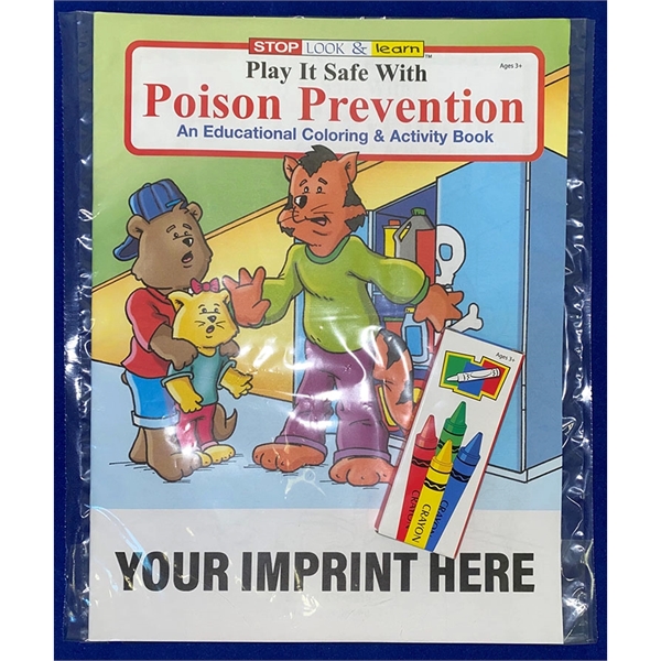 Play it Safe With Poison Prevention coloring and activity book fun... from ASI 45815 Coloring Book Solutions / Coloring Book Solutions™
