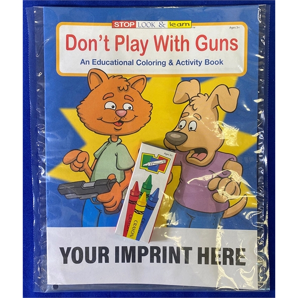 Don't Play With Guns educational coloring and activity book fun pack.... from ASI 45815 Coloring Book Solutions / Coloring Book Solutions™