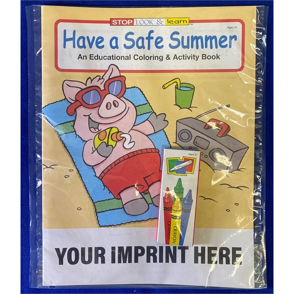 Have a Safe Summer educational coloring and activity book fun pack.... from ASI 45815 Coloring Book Solutions / Coloring Book Solutions™