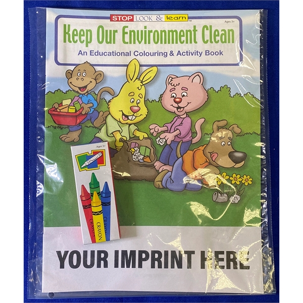 COLORING BOOK SET:  Keep Our Environment Clean coloring and activity... from ASI 45815 Coloring Book Solutions / Coloring Book Solutions™