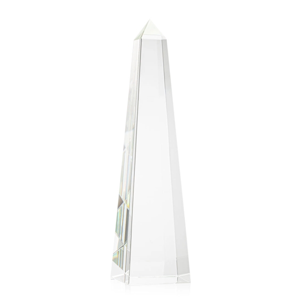Optical clear crystal obelisk VividPrint™ award.... from ASI 84592 St Regis Group / St Regis