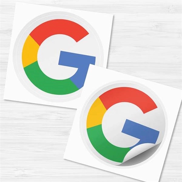 Circle-shaped sticker made of white BOPP material, which is non-toxic, durable... from ASI 90807 Tekweld