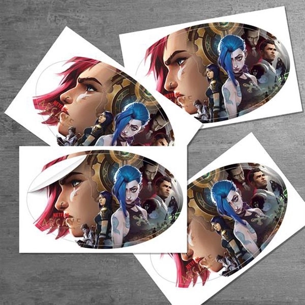 Oval shaped sticker made of white BOPP material, which is non-toxic,... from ASI 90807 Tekweld