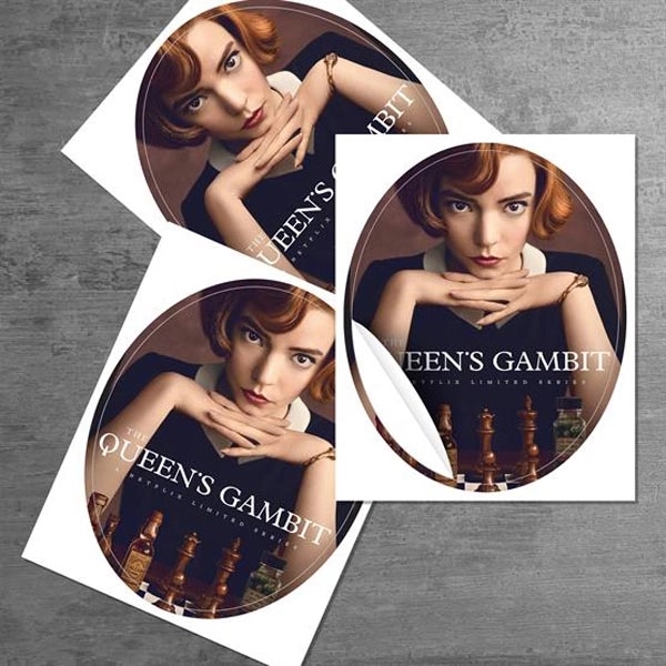 Oval shaped sticker made of white BOPP material, which is non-toxic,... from ASI 90807 Tekweld