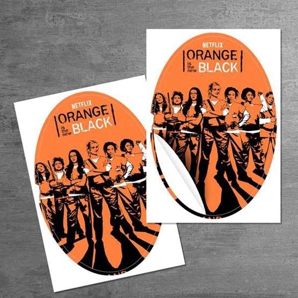 Oval shaped sticker made of white BOPP material, which is non-toxic,... from ASI 90807 Tekweld