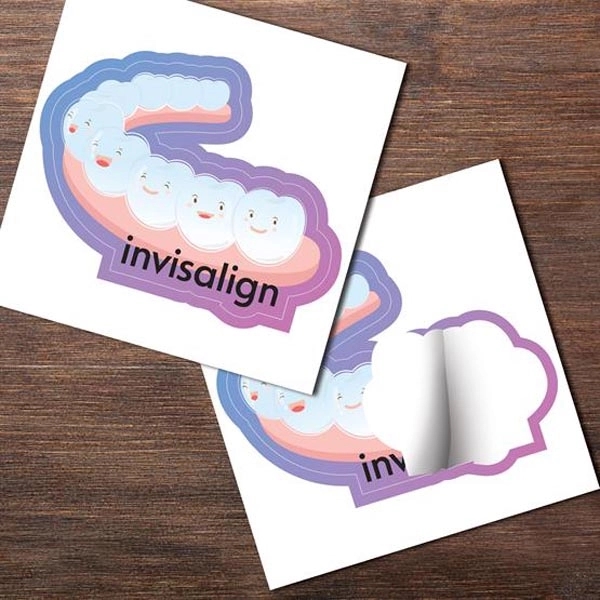 Kiss cut stickers made of white BOPP material, which is non-toxic,... from ASI 90807 Tekweld