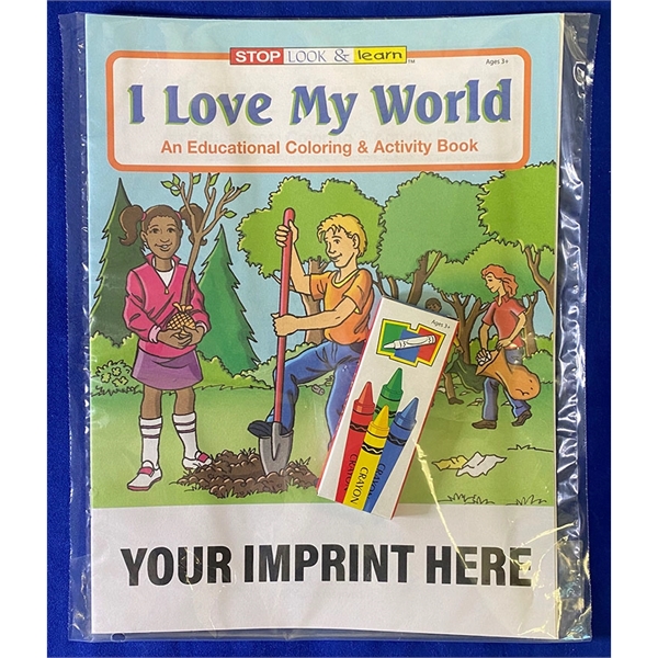 COLORING SET: I Love My World coloring and activity book fun... from ASI 45815 Coloring Book Solutions / Coloring Book Solutions™