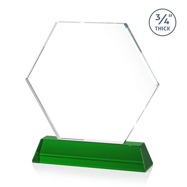 The Ralston Optical Crystal Award on a tall tapered optical base... from ASI 84592 St Regis Group / St Regis