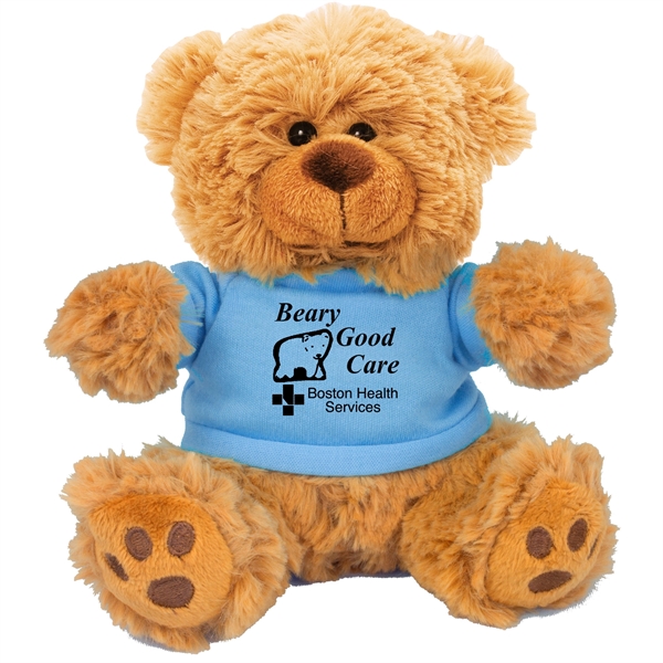 6" plush teddy bear with choice of t-shirt color.... from ASI 62660 Innovation Line