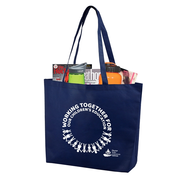 21" x 15" x 5" 80GSM non-woven polypropylene tote with gusset... from ASI 62660 Innovation Line