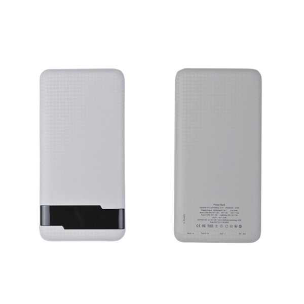 Portable 10000mAh power bank with LCD power display 1 color print... from ASI 37218 Athena Promo (tm)