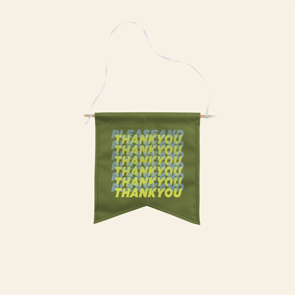 8.5" x 9" Guidon-style  pennant with dowel and ribbon for... from ASI 74710 Numo