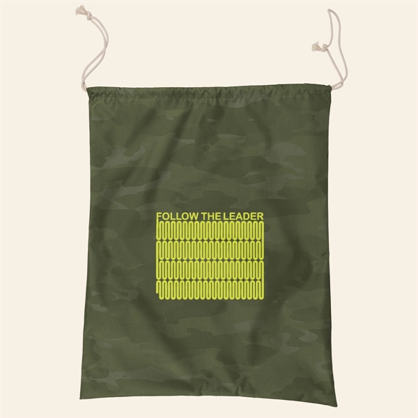 Drawstring laundry bag made of 1000d RPET material that measures 24"... from ASI 74710 Numo