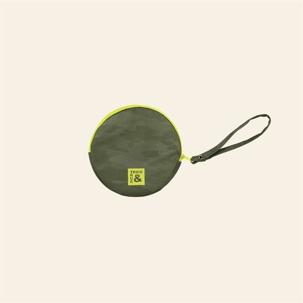 6" round pouch with zipper closure and wristlet.... from ASI 74710 Numo