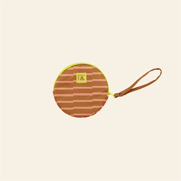 6" round pouch with zipper closure and wristlet.... from ASI 74710 Numo