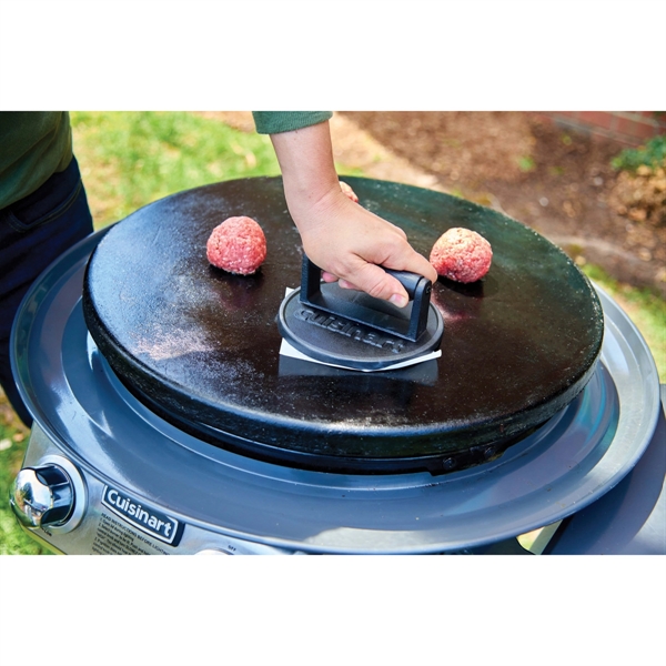 Heavy-duty, 6" cast iron burger press helps create perfect, flavorful patties... from ASI 56070 Gemline / Gemline®