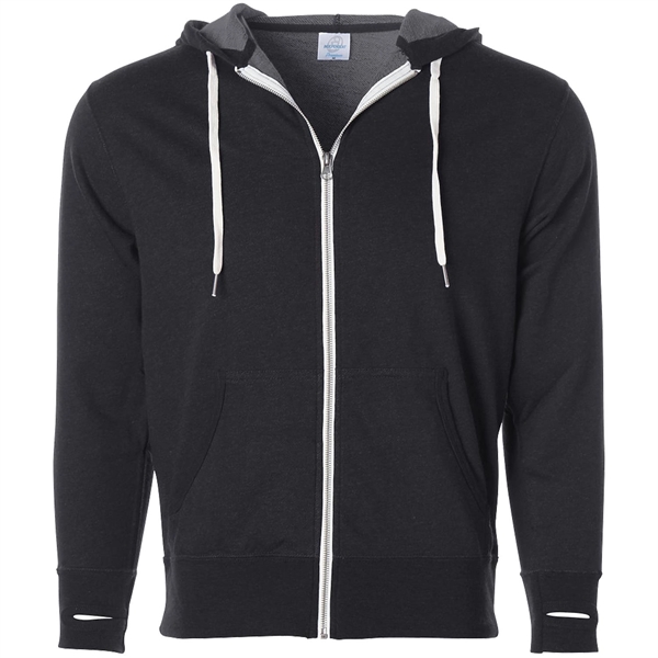 Unisex Heather French Terry Zip Hooded Sweatshirt... from ASI 30208 A P Specialties / AP Specialties