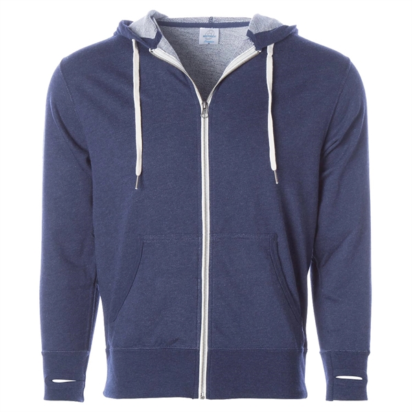 Unisex Heather French Terry Zip Hooded Sweatshirt... from ASI 30208 A P Specialties / AP Specialties