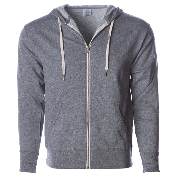 Unisex Heather French Terry Zip Hooded Sweatshirt... from ASI 30208 A P Specialties / AP Specialties