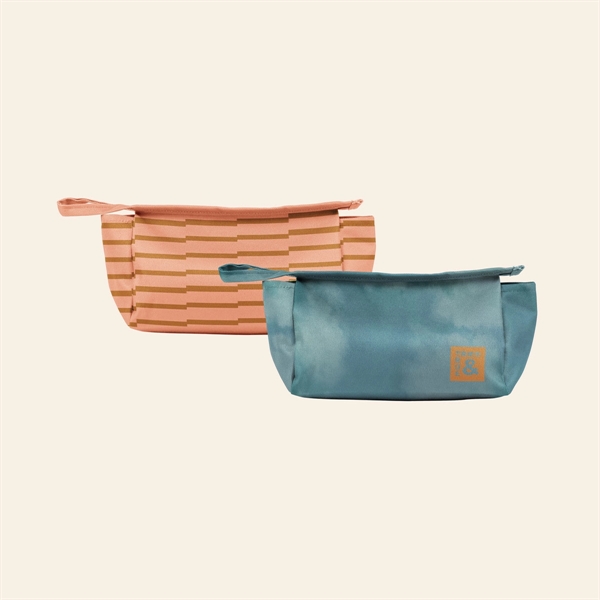 Small rectangle shaped, gusseted pouch with a zippered closure, zipper pull... from ASI 74710 Numo