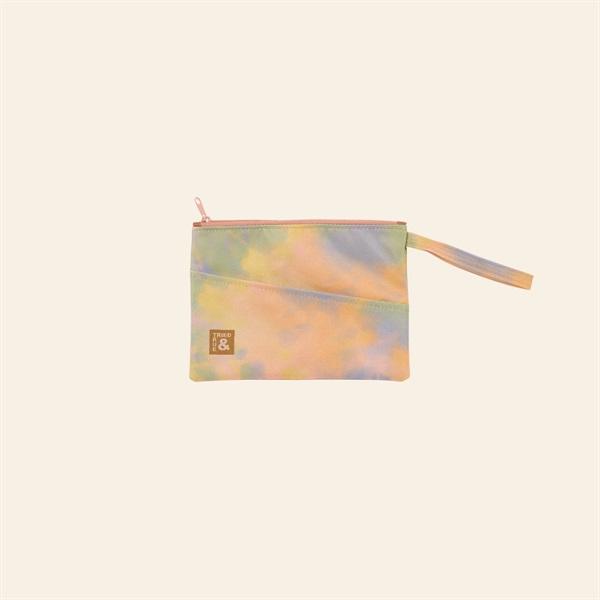 Small, rectangular, flat pouch with zippered closure, wrist strap and diagonal... from ASI 74710 Numo