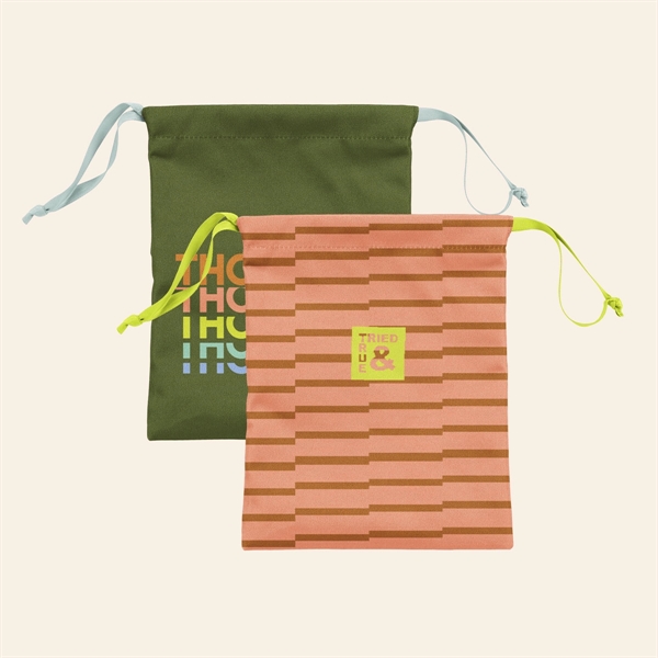 Large gift bag with a ribbon drawstring, made of 1000d rpet... from ASI 74710 Numo