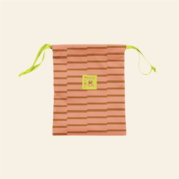 Large gift bag with a ribbon drawstring, made of 1000d rpet... from ASI 74710 Numo