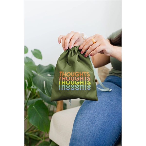 Large gift bag with a ribbon drawstring, made of 1000d rpet... from ASI 74710 Numo