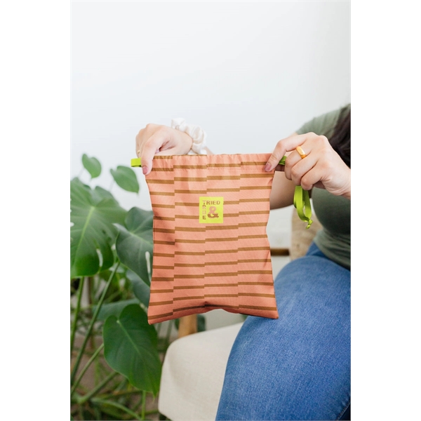 Large gift bag with a ribbon drawstring, made of 1000d rpet... from ASI 74710 Numo