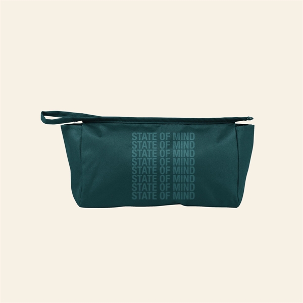 Large rectangle shaped, gusseted pouch with a zippered closure, zipper pull... from ASI 74710 Numo