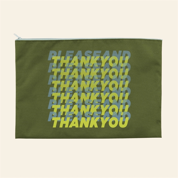 Flat, rectangular pouch made of 600D Poly that measures 15.75" x... from ASI 74710 Numo