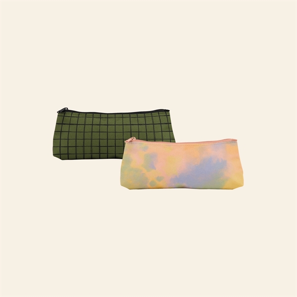 Medium-size, long 600D Poly pouch with zippered closure for holding pencils.... from ASI 74710 Numo