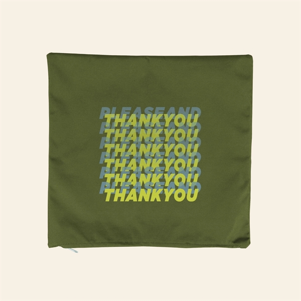 Medium Square 16x16 pillow case with zipper closure made of 1000D... from ASI 74710 Numo