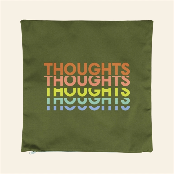 Large Square 18x18 pillow case with zipper closure made of 100D... from ASI 74710 Numo