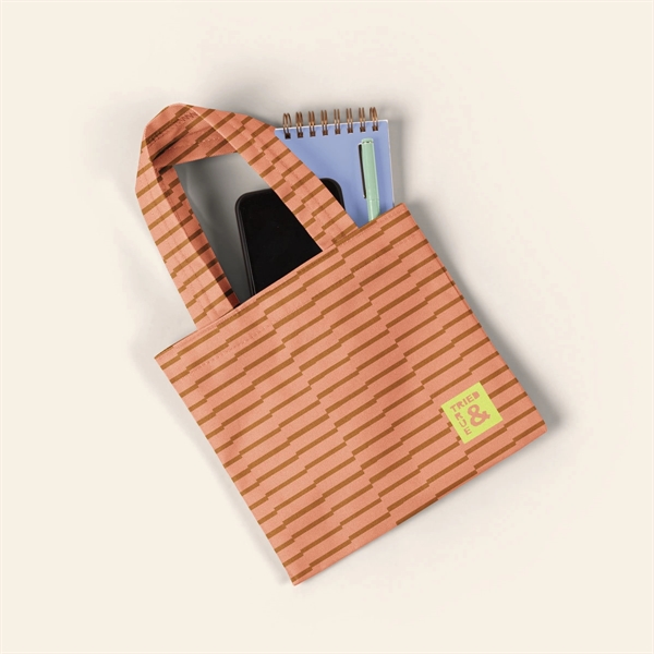Small, toddler-size, flat 4cp Poly tote bag with 2 handles.... from ASI 74710 Numo