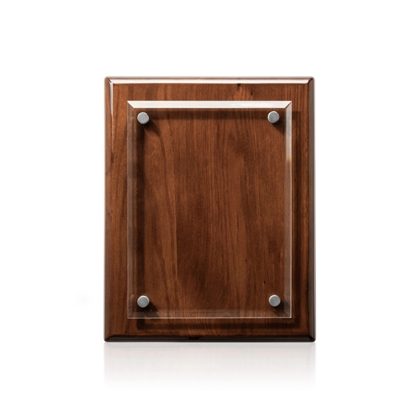 Starfire Crystal elegantly mounted on a highly polished Walnut Finished backing.... from ASI 84592 St Regis Group / St Regis