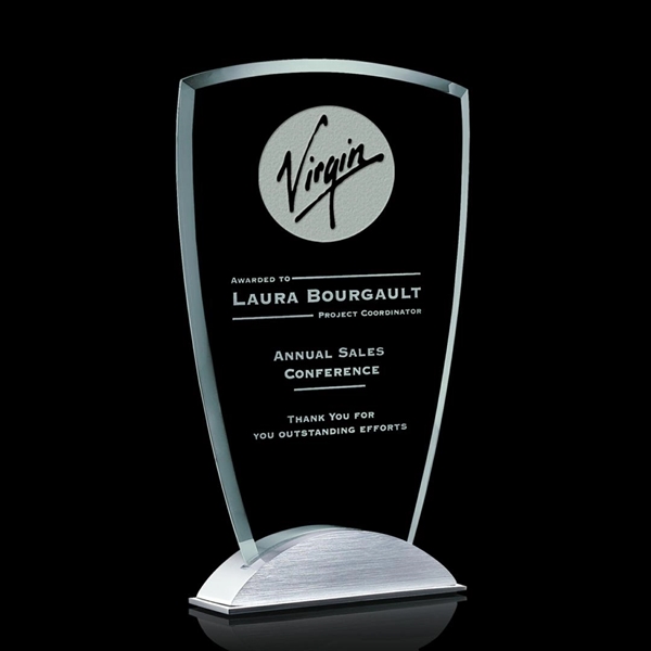 Stunning jade award on a brushed aluminum base.... from ASI 84592 St Regis Group / St Regis