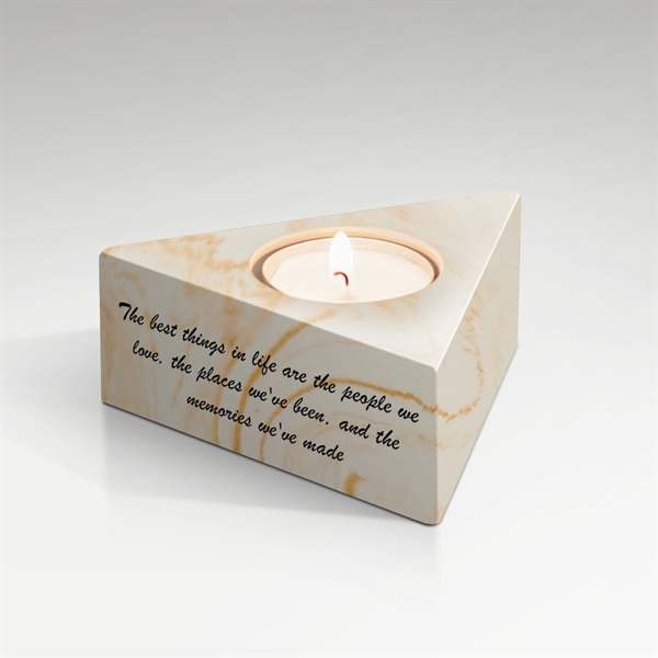 Hand cast in stone this decorative candle holder makes for the... from ASI 89860 StoneyCreek