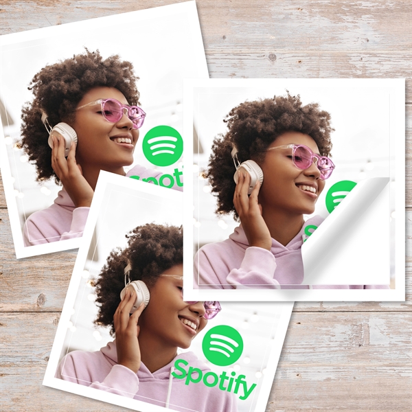 Square shaped sticker made of white BOPP material, which is non-toxic,... from ASI 90807 Tekweld