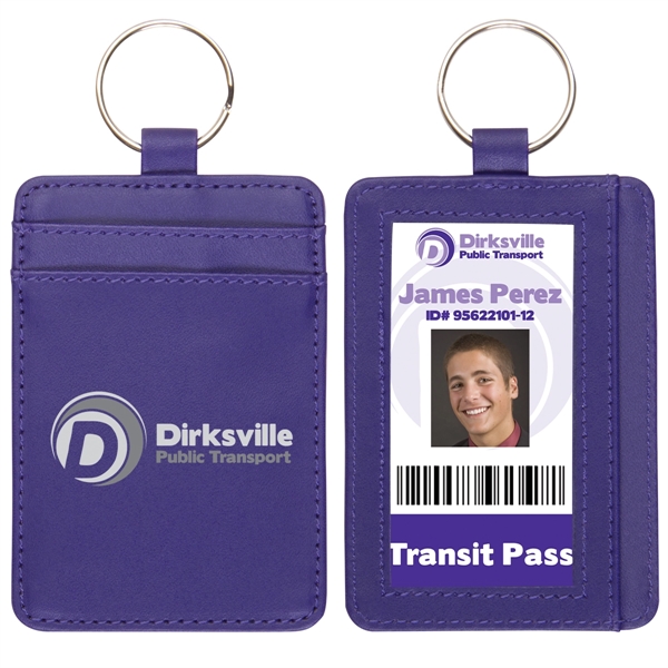 Deluxe ID holder/wallet with two slots on the back side and... from ASI 62190 Illini