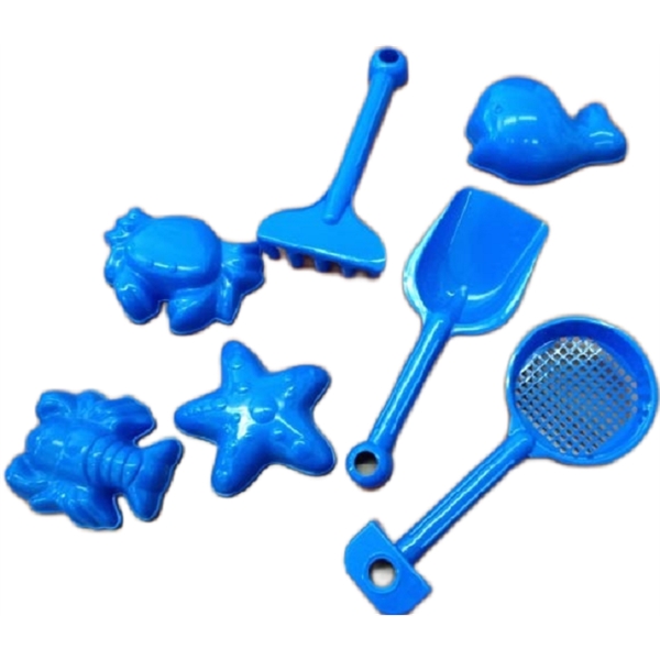 7pcs Plastic Sand Tools, digging tools and sea creature molds... from ASI 31977 Adline Industries Inc