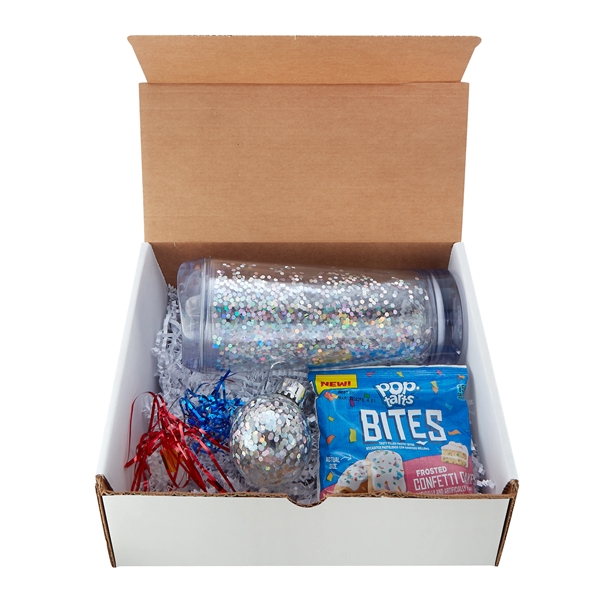 Party gift box set with 20 ounce plastic tumbler with confetti... from ASI 57800 Gordon Sinclair / Gordon Sinclair®