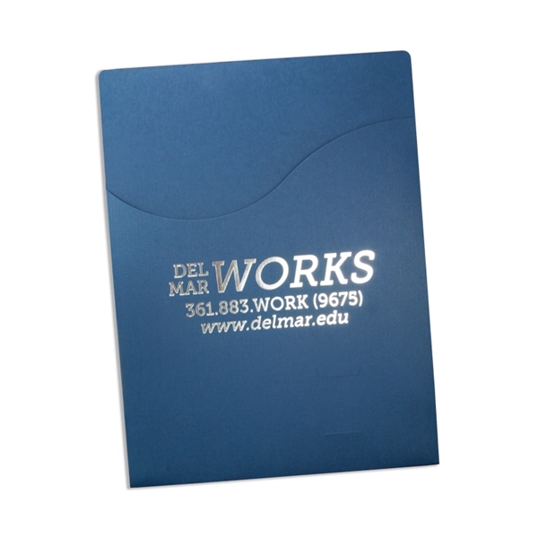 Wavy pocket page folder with foil stamped imprint 9" x 11-1/2"... from ASI 32050 Admore / Admore®