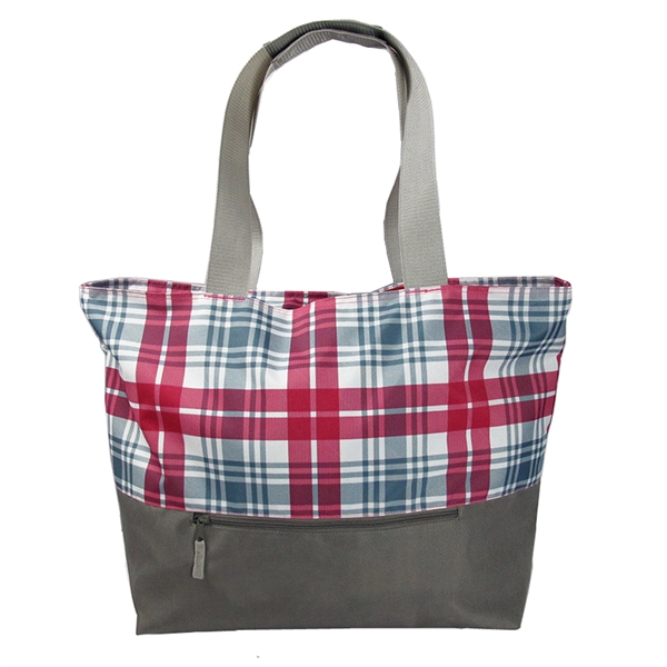 Beach tote bag with front pocket, 22'' x 17" x ... from ASI 34046 Allcasion Travelware Co