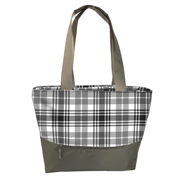 Beach tote bag with front pocket, 22'' x 17" x ... from ASI 34046 Allcasion Travelware Co