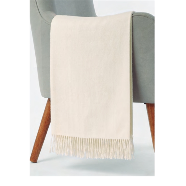 Ivory alpaca blend throw blanket... from ASI 98085 Wolfmark