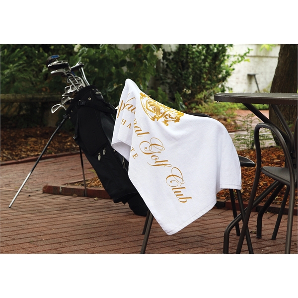 100% cotton terry velour caddy towel measuring 24" x 42"... from ASI 79750 Pro Towels