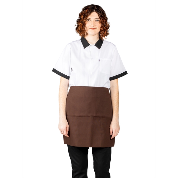 Uncommon Threads Unisex Three Pocket Half Waist Apron... from ASI 86018 Scrub Authority / Uniform Stores